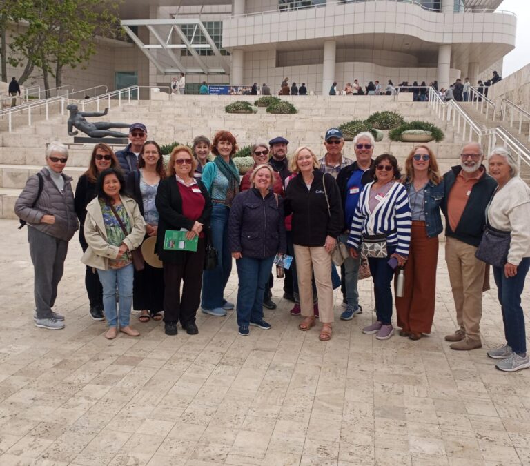 Club members enjoying a great day at the Getty Center