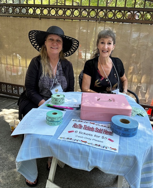 Lovely ladies, Lynn and Christine, sold raffles tickets.