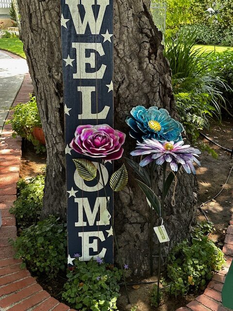The Townsly’s property was welcoming with signs and garden decor everywhere
