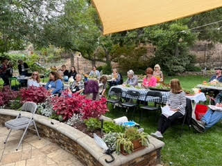 Club members enjoyed perfect weather for our fall craft activity