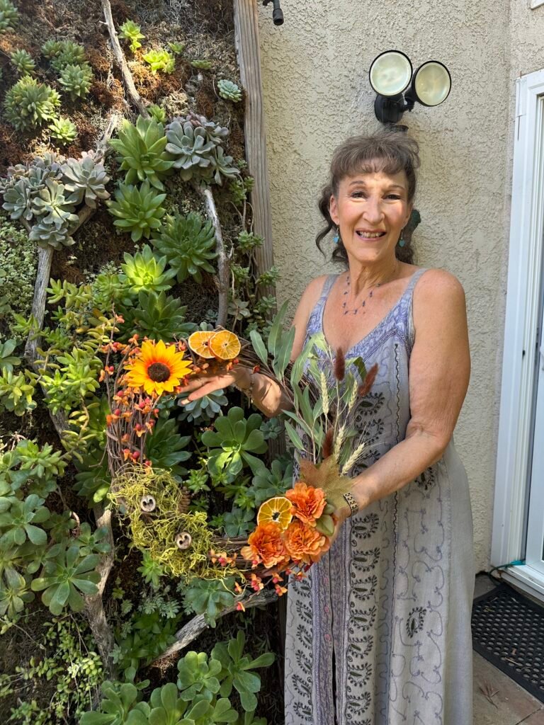 Christine's wreath looks good enough to eat!